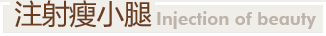 注射瘦小腿